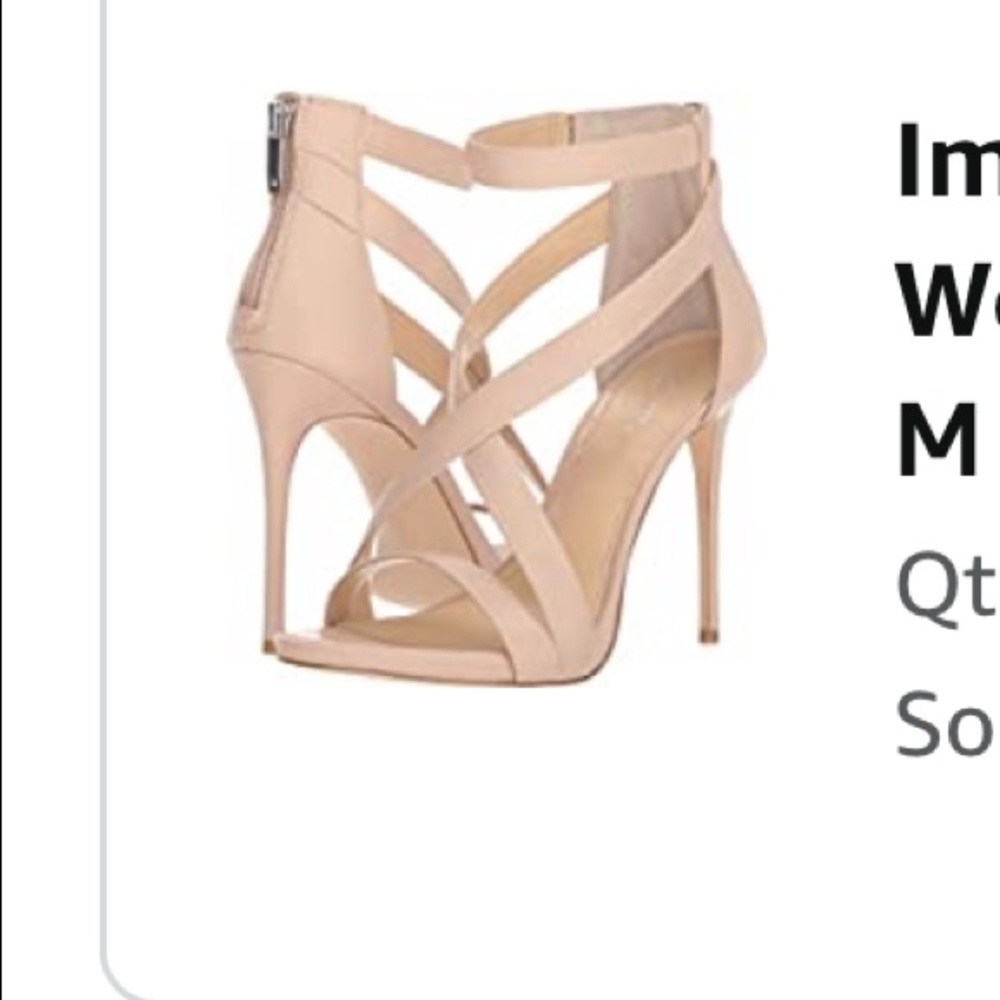 Used Vince Camuto size 7 nude heels
